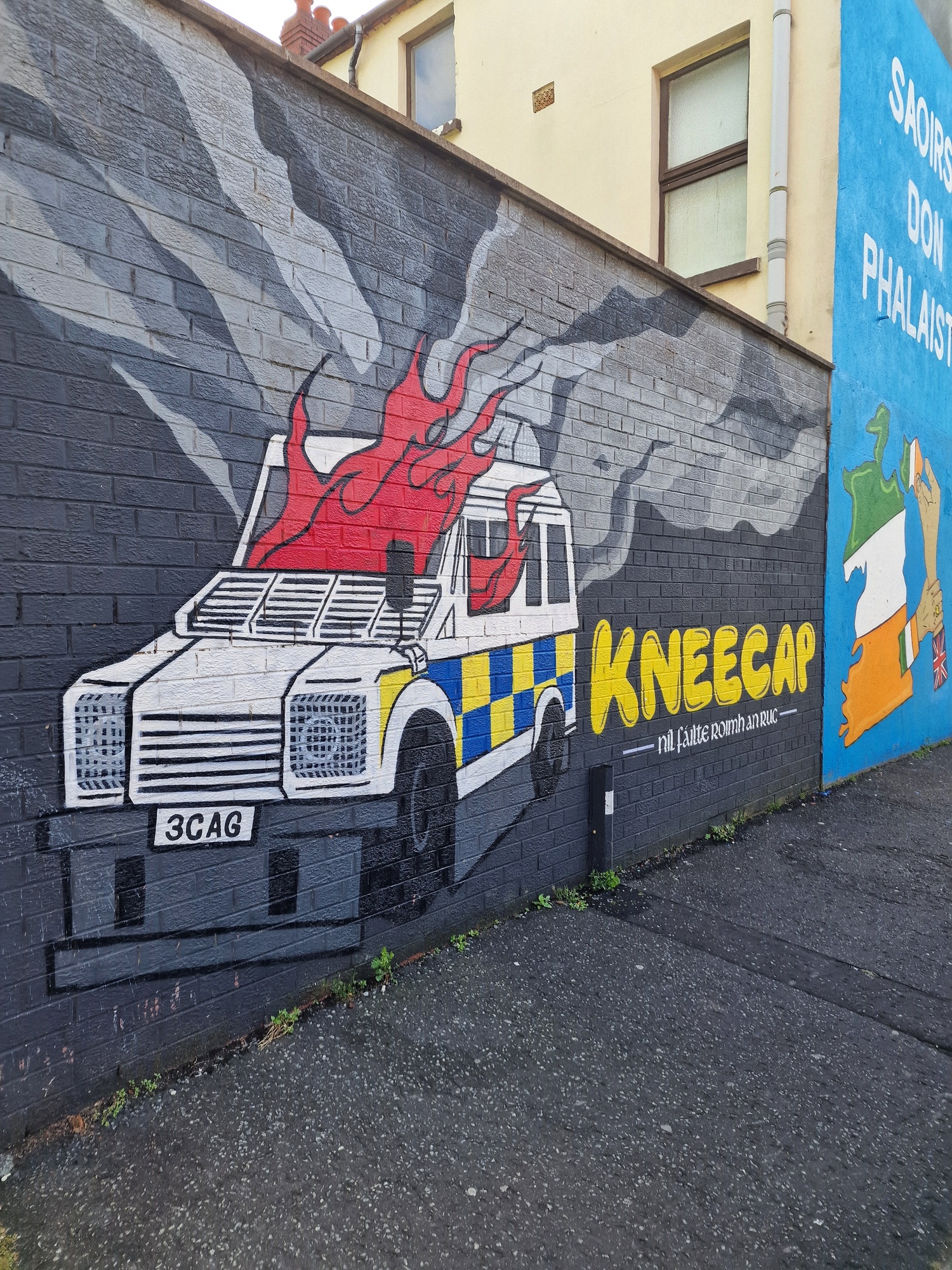 Mural near Falls Road, Belfast