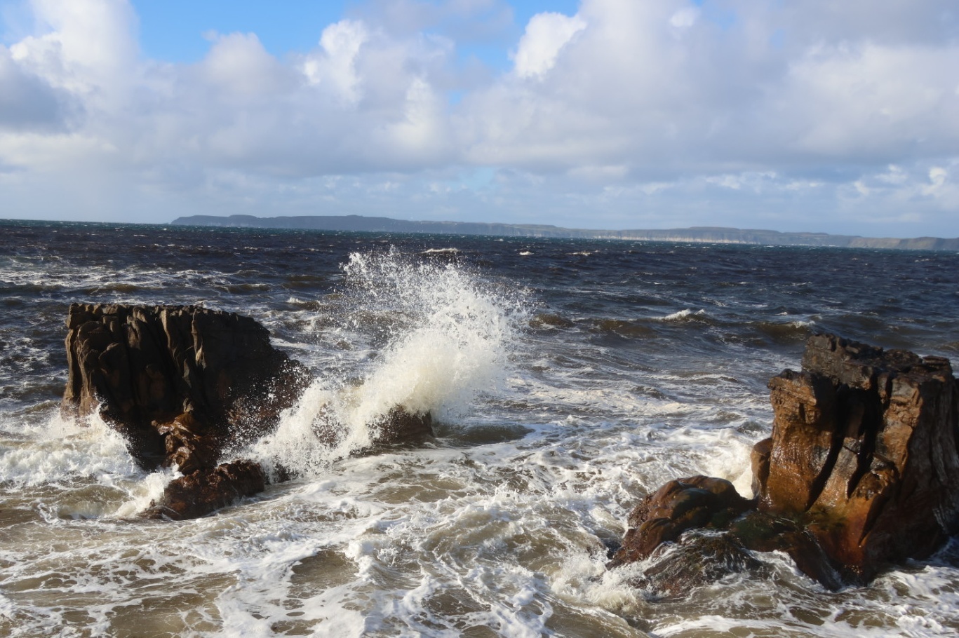 Rough Irish sea